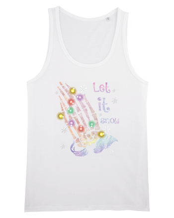 Let It Snow Skeleton Hands White
