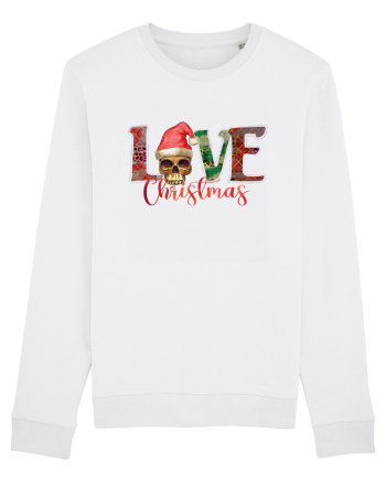 Love Christmas Skull Christmas White