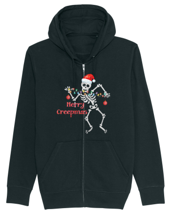 Merry Creepmas Skeleton Christmas Black
