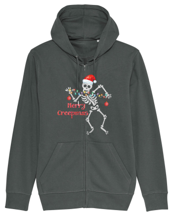 Merry Creepmas Skeleton Christmas Anthracite