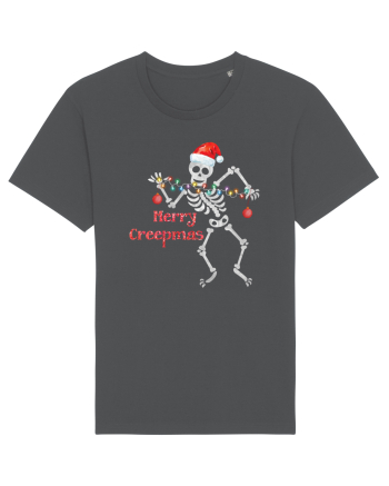 Merry Creepmas Skeleton Christmas Anthracite