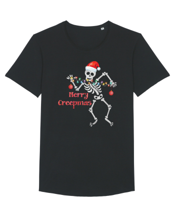 Merry Creepmas Skeleton Christmas Black