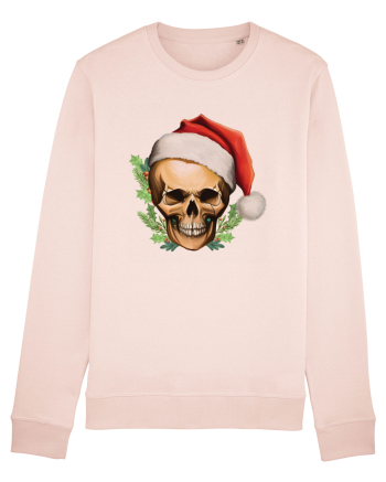 Santa Skull Christmas Candy Pink