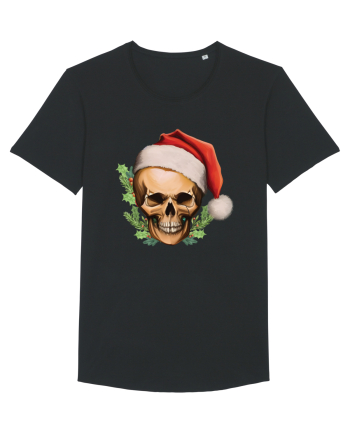 Santa Skull Christmas Black