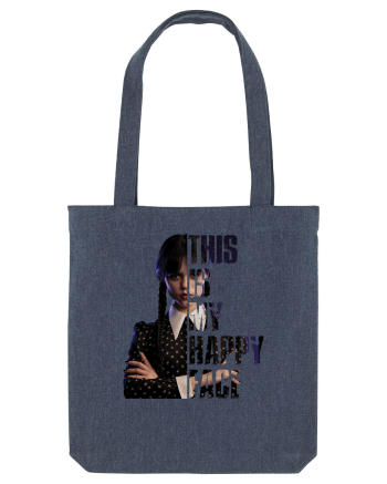 This Is My Happy Face Wednesday Addams Midnight Blue