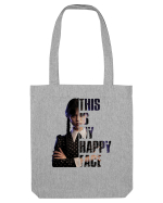 This Is My Happy Face Wednesday Addams Sacoșă textilă