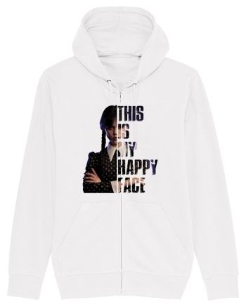 This Is My Happy Face Wednesday Addams White