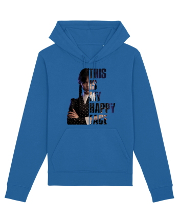 This Is My Happy Face Wednesday Addams Royal Blue