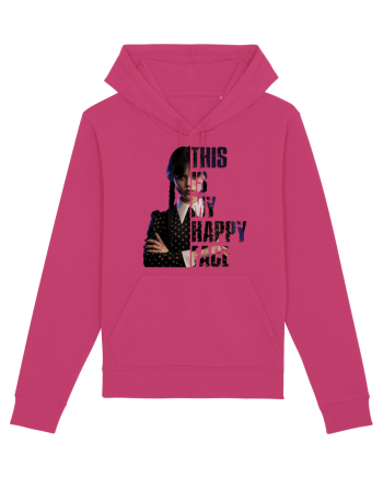 This Is My Happy Face Wednesday Addams Raspberry