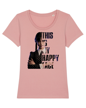 This Is My Happy Face Wednesday Addams Canyon Pink