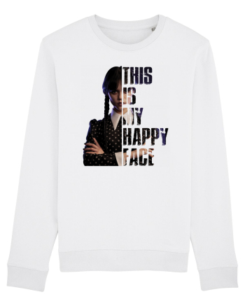 This Is My Happy Face Wednesday Addams White