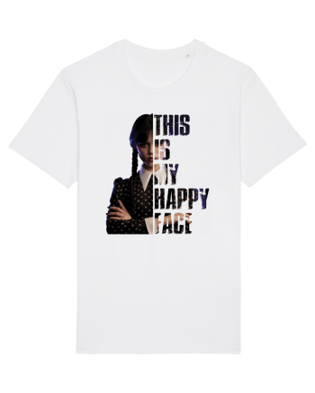 This Is My Happy Face Wednesday Addams White