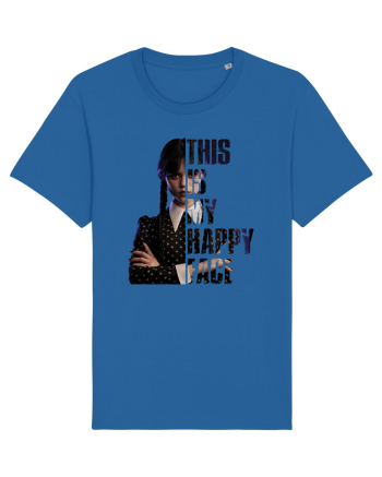 This Is My Happy Face Wednesday Addams Royal Blue