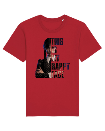 This Is My Happy Face Wednesday Addams Red