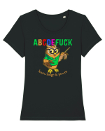 abcdeFUCK - cunoasterea inseamna putere Tricou mânecă scurtă guler larg fitted Damă Expresser