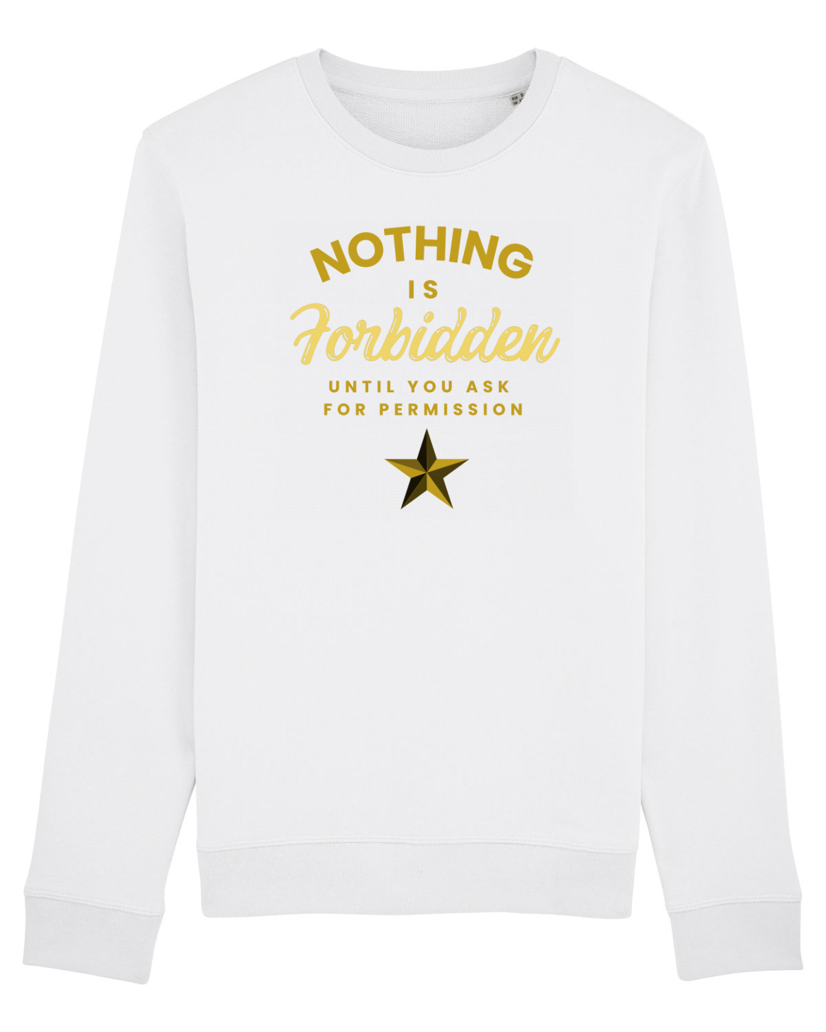 Bluză mânecă lungă Unisex Rise White