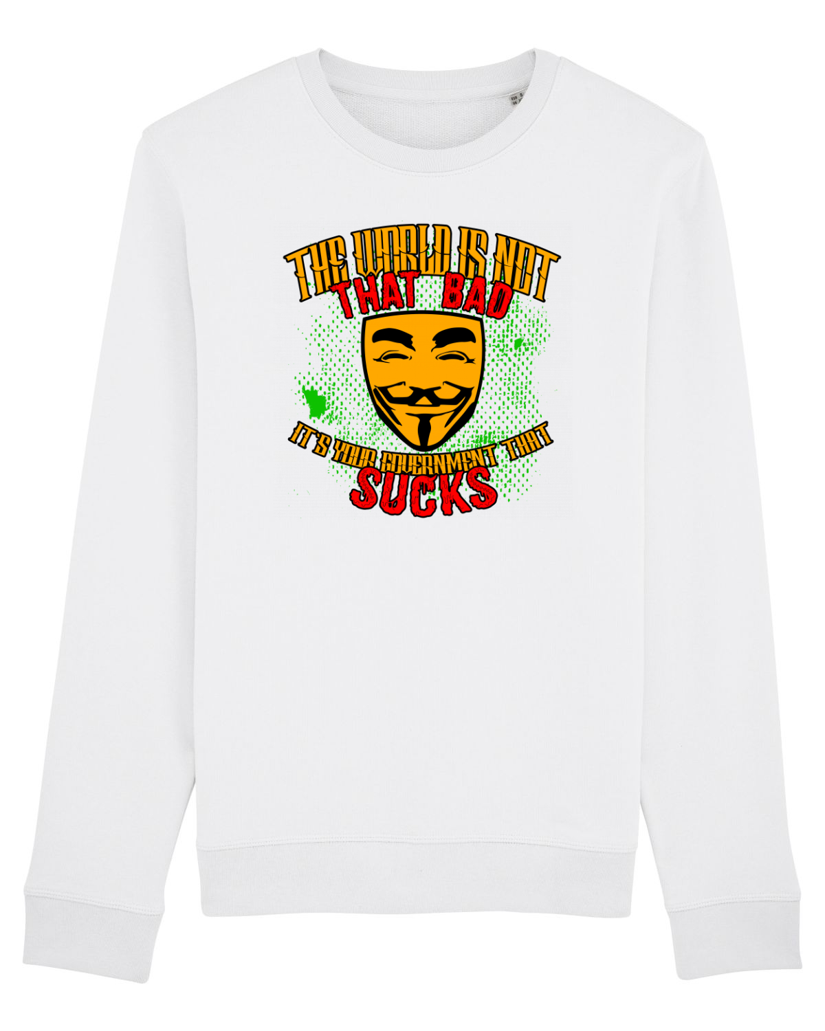 Bluză mânecă lungă Unisex Rise White