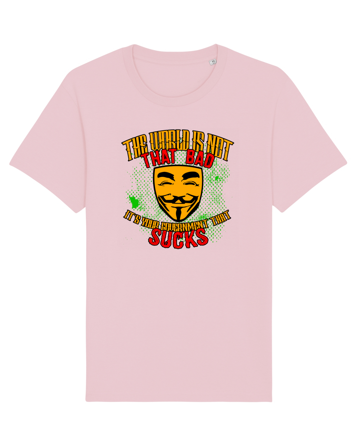 Tricou mânecă scurtă Unisex Rocker Cotton Pink