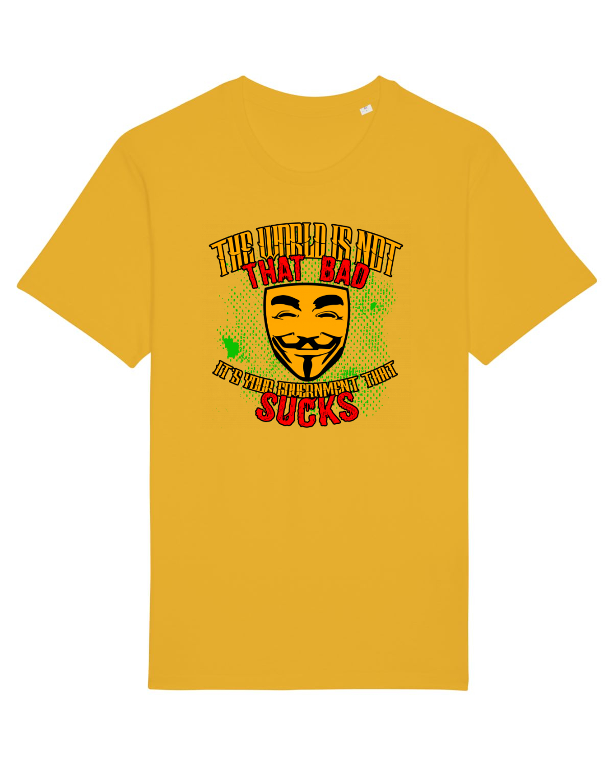 Tricou mânecă scurtă Unisex Rocker Spectra Yellow