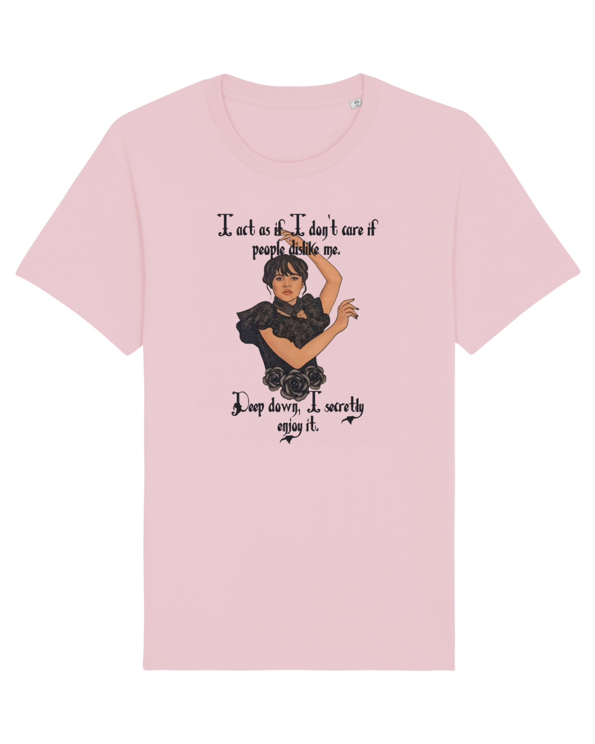 Tricou mânecă scurtă Unisex Rocker Cotton Pink