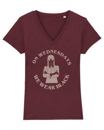 On Wednesday We Wear Black Burgundy
