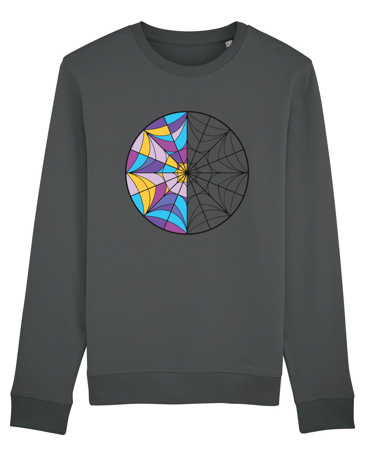 Bluză mânecă lungă Unisex Rise Anthracite