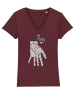 Thing the Hand Tricou mânecă scurtă guler V Damă Evoker