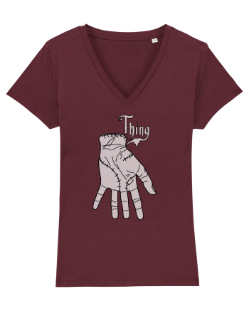 Thing the Hand Burgundy
