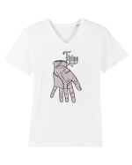 Thing the Hand Tricou mânecă scurtă guler V Bărbat Presenter