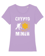 Crypto miner Tricou mânecă scurtă guler larg fitted Damă Expresser