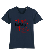 Happy birthday mom Tricou mânecă scurtă guler V Bărbat Presenter