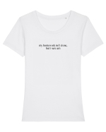 my homework isn t done but i sure am Tricou mânecă scurtă guler larg fitted Damă Expresser