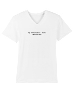 my homework isn t done but i sure am Tricou mânecă scurtă guler V Bărbat Presenter