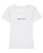 captured memories Tricou mânecă scurtă guler larg fitted Damă Expresser