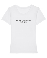 and there goes the last... Tricou mânecă scurtă guler larg fitted Damă Expresser