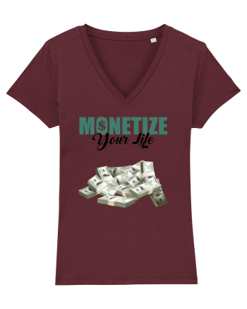 Monetize your life Burgundy