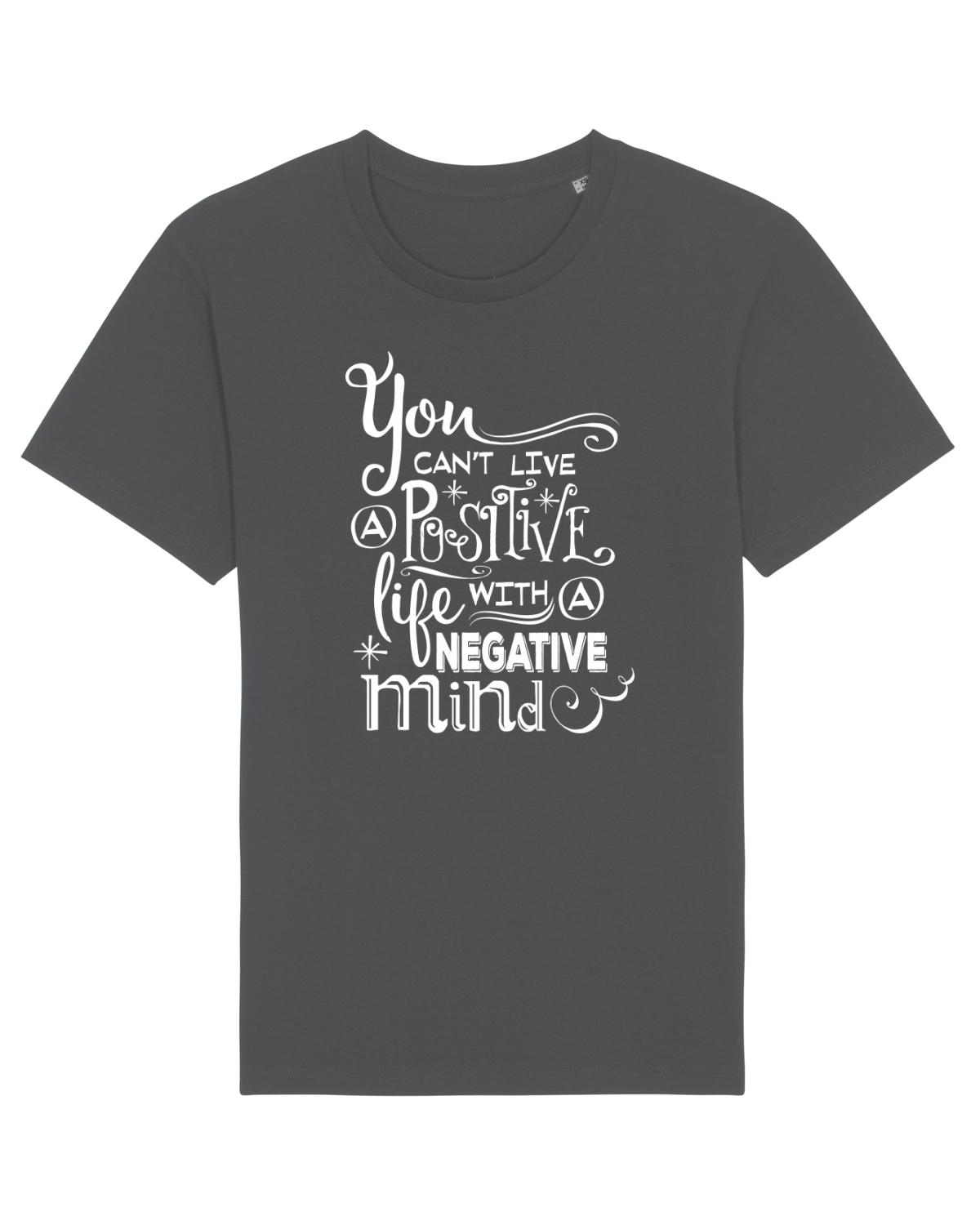 Tricou mânecă scurtă Unisex Rocker Anthracite