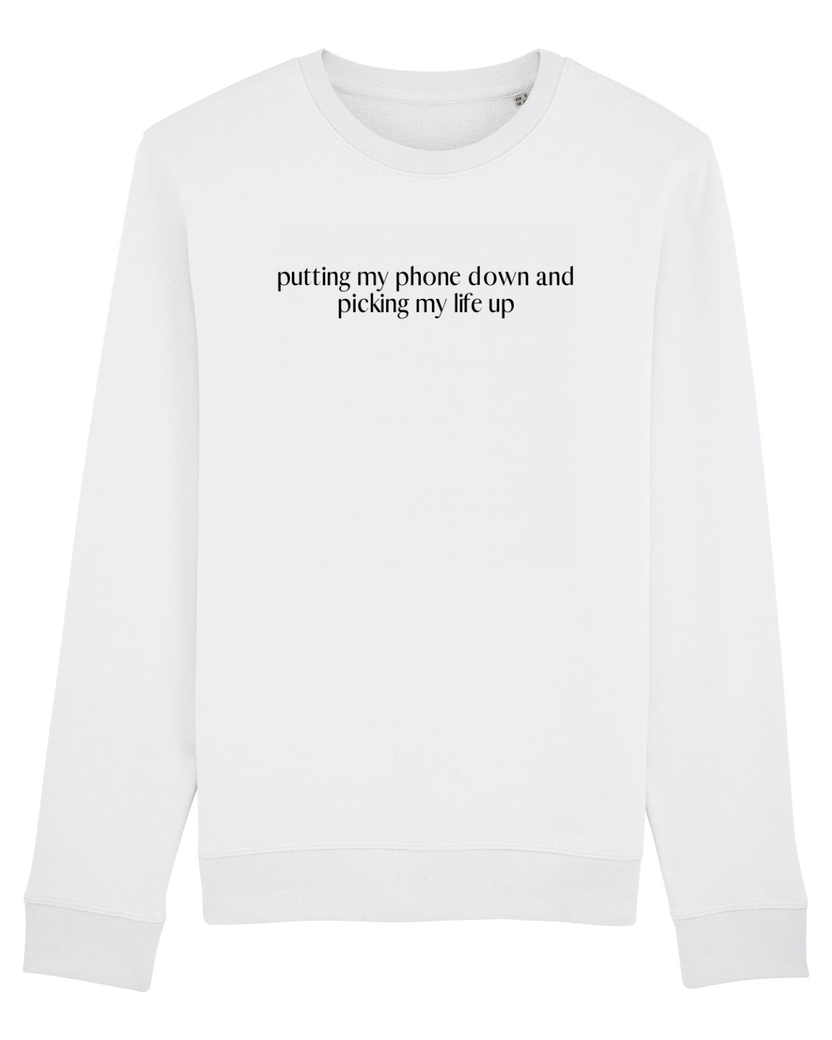 Bluză mânecă lungă Unisex Rise White