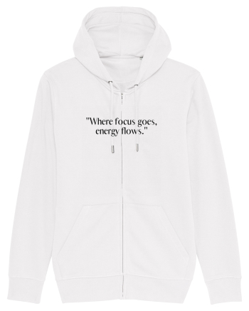 where focus goes energy flows White