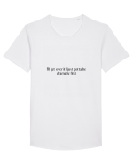 i ll get over it i just gotta be dramatic first Tricou mânecă scurtă guler larg Bărbat Skater