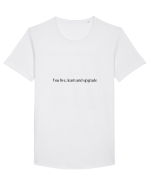 you live learn and upgrade Tricou mânecă scurtă guler larg Bărbat Skater