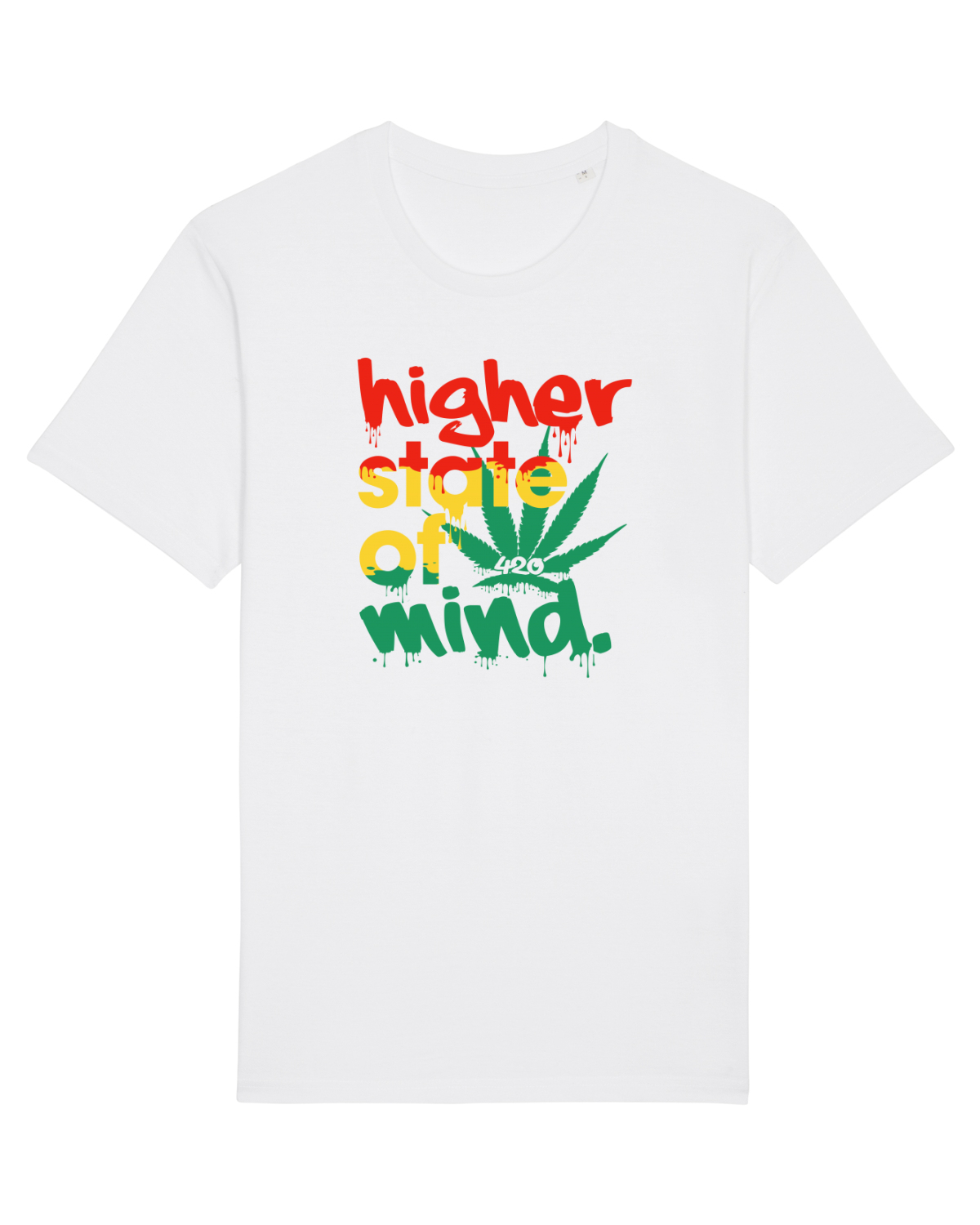 Tricou mânecă scurtă Unisex Rocker White