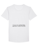 if you see me catching feelings... Tricou mânecă scurtă guler larg Bărbat Skater