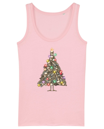 Skulls Christmas Tree Cotton Pink