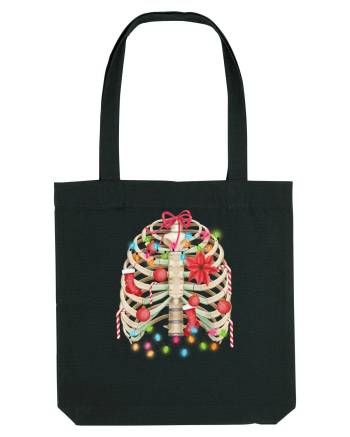 Skeleton Ribs Christmas Tree Black