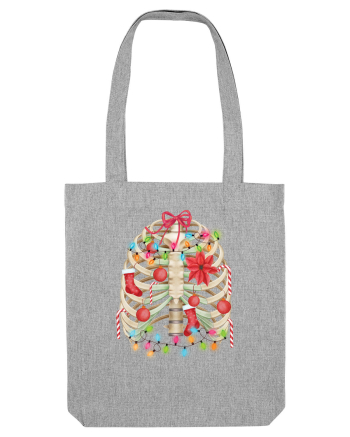 Skeleton Ribs Christmas Tree Heather Grey