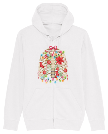 Skeleton Ribs Christmas Tree White