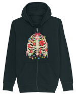 Skeleton Ribs Christmas Tree Hanorac cu fermoar Unisex Connector