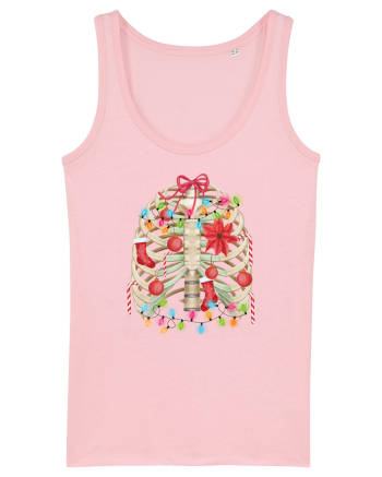 Skeleton Ribs Christmas Tree Cotton Pink