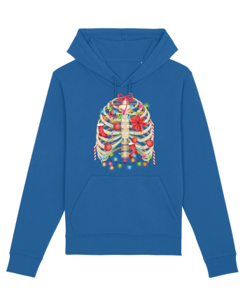 Skeleton Ribs Christmas Tree Royal Blue